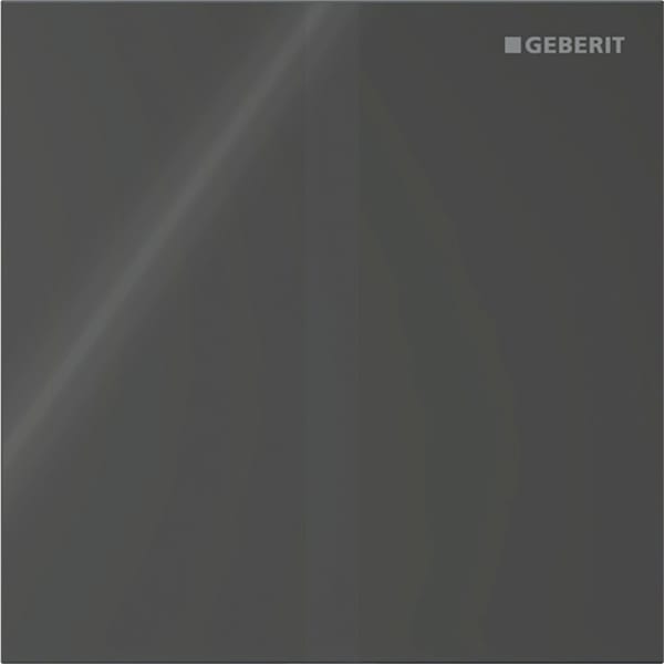 Geberit Vertriebs - Typ 40 UR-Strg. m. elektron. Sp-Ausl. Batt.-Betr., Square, Glas schwarz
