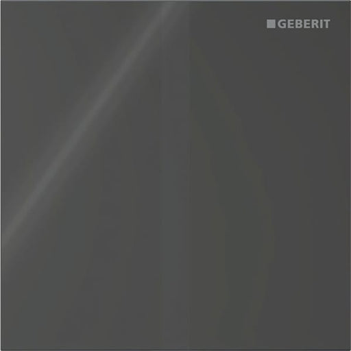 Geberit Vertriebs - Typ 40 UR-Strg. m. elektron. Sp-Ausl. Batt.-Betr., Square, Glas schwarz