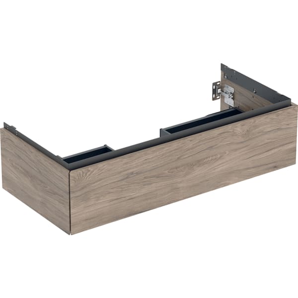 Geberit Vertriebs - ONE Unterschrank für WT/-Platte 1 Schubl., 103,6x26,6x47cm,Nussb.hickory