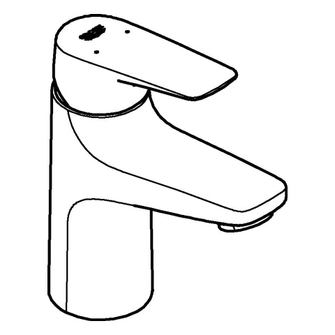 Grohe - EH-Waschtischbatterie BauFlow 23752 S-Size glatter Körper chrom