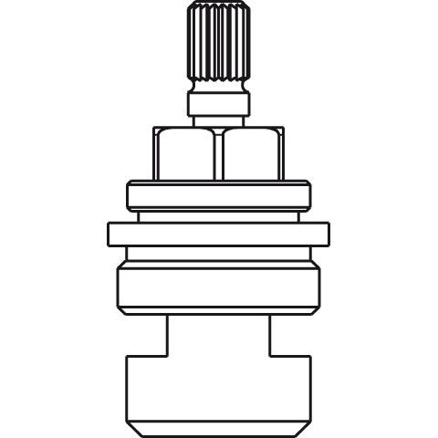 Ideal Standard - JADO Keramikoberteil G3/4, H960001NU rechtsschließend