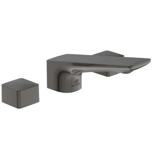 Ideal Standard - 3-Loch-Waschtischarmatur CONCA, m.Ablgarn., Ausld.133mm, Magnetic grey