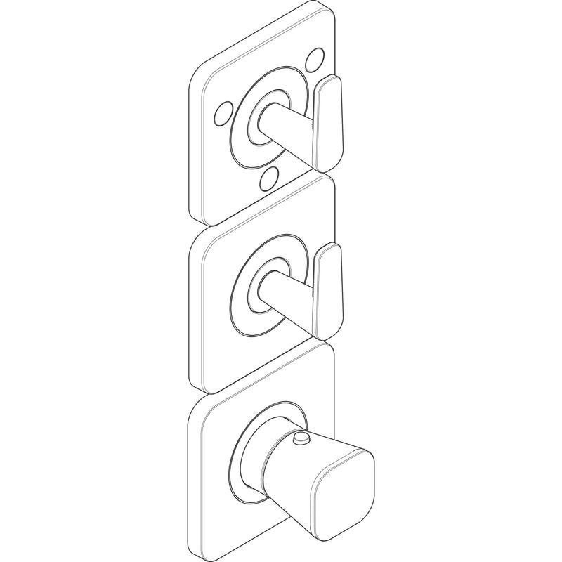 Hansgrohe - Thermostat Modul 380/120 UP FS Axor Citterio C 3 Verbr.Cubic MSW