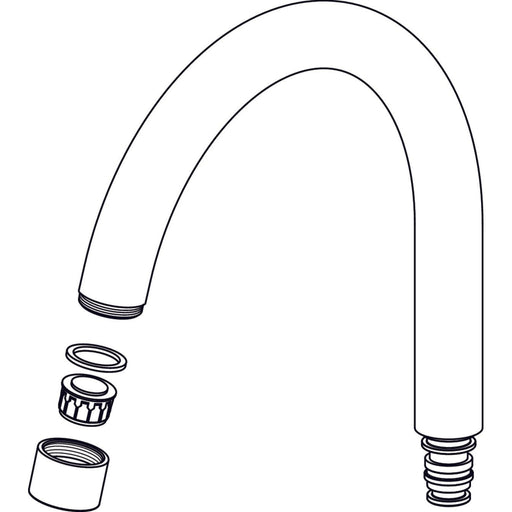 Ideal Standard - Rohrauslauf, 190mm, B960293AA, Chrom