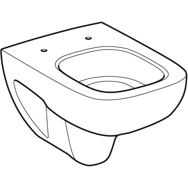Geberit Vertriebs - Tiefspül-WC RENOVA NR.1 COMPRIMO wandhängend KeraTect weiß(alpin)
