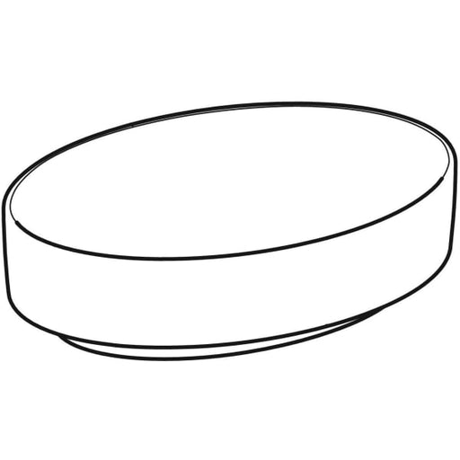 Geberit Vertriebs - Aufsatz-WT VARIFORM, oval, 550x400mm o. Hl., o. Ül., weiß, KeraTect
