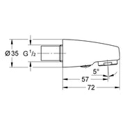 Grohe - Auslaufbrause 46103 für Europlus alt Waschtischbatterie chrom
