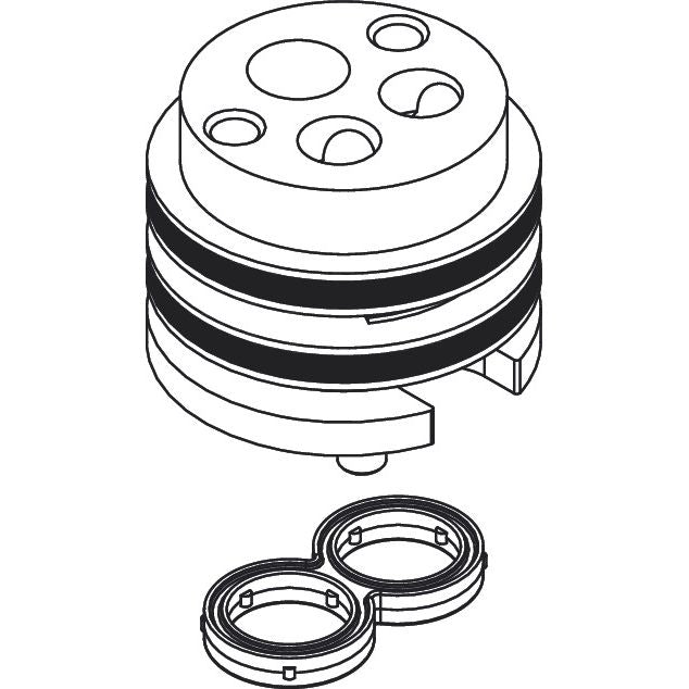 Hansgrohe - Adapter für vertauschte Anschlüsse für 2-Loch Wand(M1)