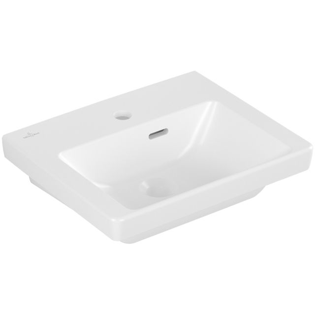 VILLEROY & BOCH - HWB Subway 3.0 FK 450x370mm re-eckig 1HL. m. ÜL. Stone White cplus