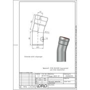 Lorowerk - Bogen 00340. DN 70 15 Grad
