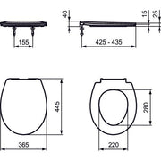 Ideal Standard - WC-Sitz REVO, Softclosing, weiß