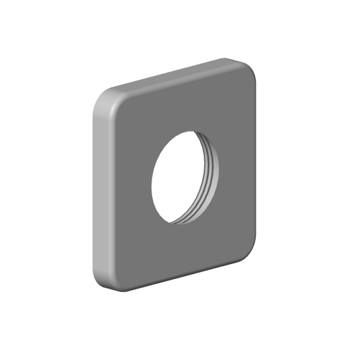 Dornbracht - Rosette Ersatzteile 092771007 63x63x9mm platin gebürstet