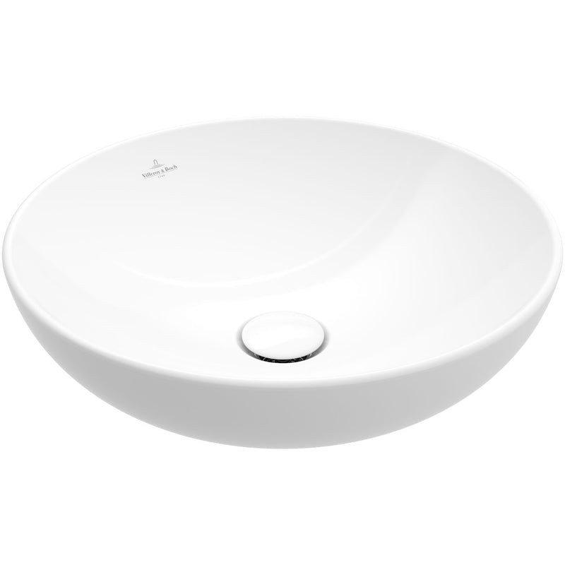 VILLEROY & BOCH - Aufsatzwaschbecken rund 420mm ohne Hahnloch/Überlauf weiß