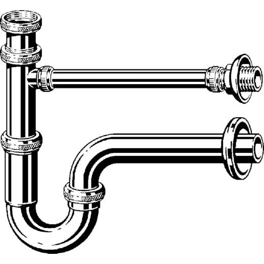 Viega - Röhrengeruchverschluss 5611.02 11/4 x 11/4G x 240mm ms verchr