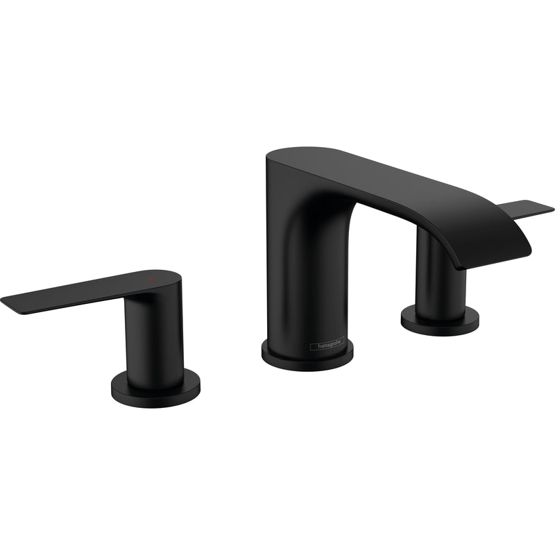 Hansgrohe - 3-Loch Waschtischarmatur 95 VIVENIS m.Zugstangen-Ablaufgarnitur mattschwarz