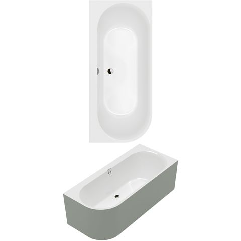 VILLEROY & BOCH - Vorwand-BW Oberon 2.1 1800x800x620mm rechte Ausführung CoD we Alpin