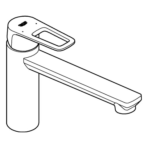 Grohe - EH-Spültischbatterie BAULOOP 31706 mittelhoher Auslauf GROHE ZERO chrom