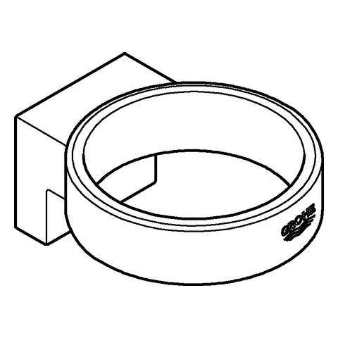 Grohe - Halter SELECTION 41027 für Glas/Seifenspender supersteel