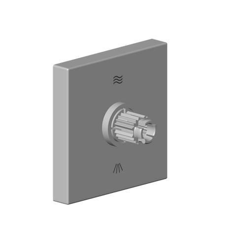 Dornbracht - Rosette mit Symbolen Ersatzteile 04279802100 60 x 60 x 28 mm platin matt