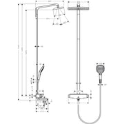 Hansgrohe - Showerpipe RAINDANCE Select E Air 1jet 360mm 27113000 chrom