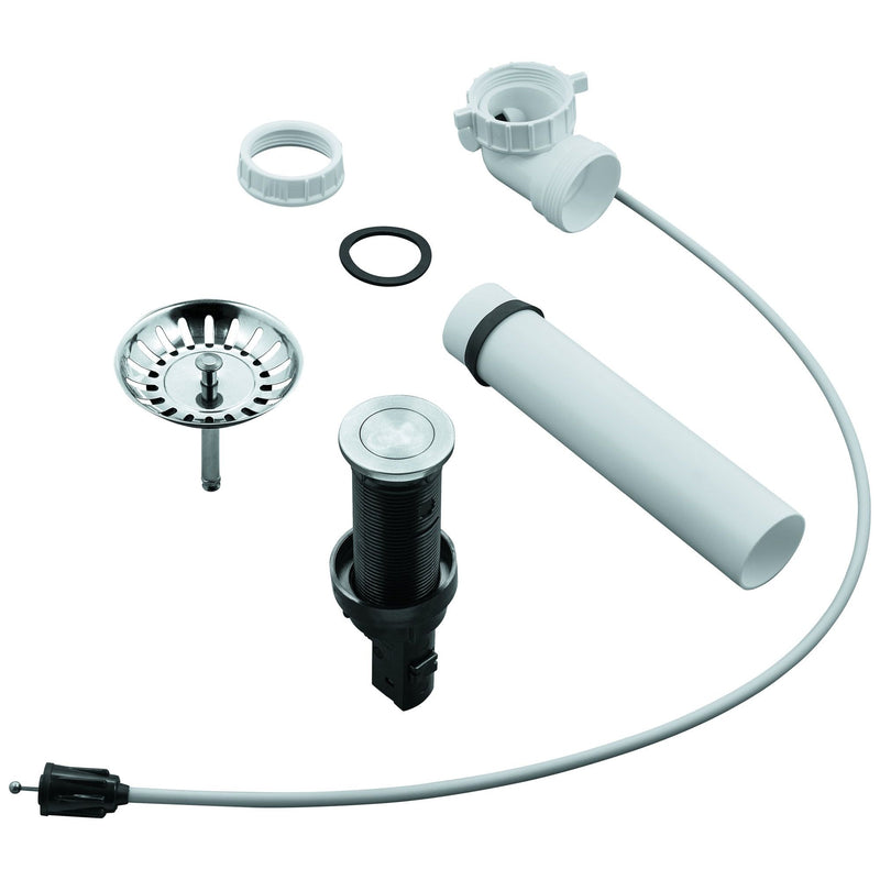 Grohe - Zugstangen-Ablaufgarnitur 40986 Push-Exzenter für Küchenspülen edelstahl