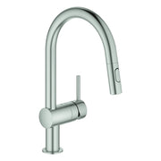 Grohe - EH-Spültischbatterie MINTA 32321 C-Auslauf DUAL Spülbrause supersteel
