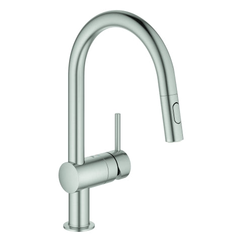 Grohe - EH-Spültischbatterie MINTA 32321 C-Auslauf DUAL Spülbrause supersteel