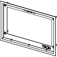 TECE SE - WC-Abdeckrahmen für WC-Einbaurahmen Metall, matt