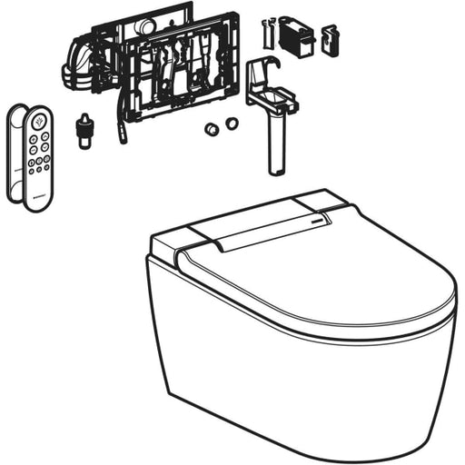 Geberit Vertriebs - AquaClean Sela WC-Komplettanlage WWC, DuoFresh, weiß