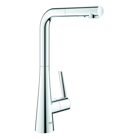 Grohe - EH-Spültischbatterie ZEDRA 32553 L-Auslauf ausziehbare Spülbrause chrom