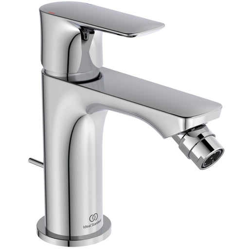 Ideal Standard - Bidetarmatur CONNECT AIR Ausld.114mm, mit Ablaufgarn., Chrom