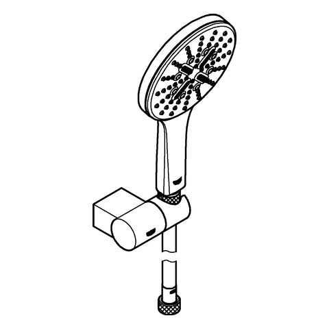 Grohe - Wandhalterset RSH 130 SmartActive 26580 9,5l Wandhalter verstellbar chrom