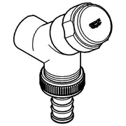 Grohe - WAS-Anschlussv. Schrägsitzausf. 41010 Design-Gr. DN15 m. RV chrom
