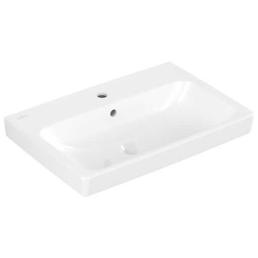 VILLEROY & BOCH - Waschbecken Architectura 650x445mm Rechteck 1HL. mit Überlauf Weiß Alpin