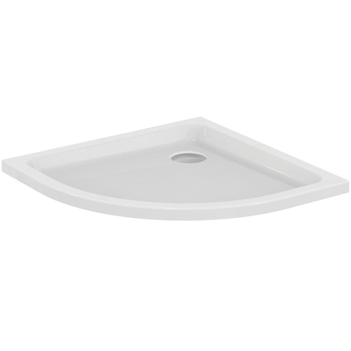 Ideal Standard - Viertelkreis-Brausewanne HOTLINE NEU, 900x900x80mm, Weiß