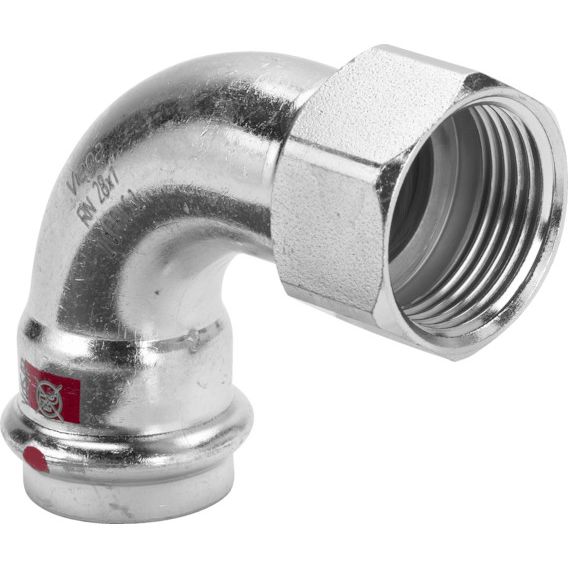 Viega - Bogen 90 Grad PRESTABO 1114.5 15mm x 1/2 IG Stahl verzinkt