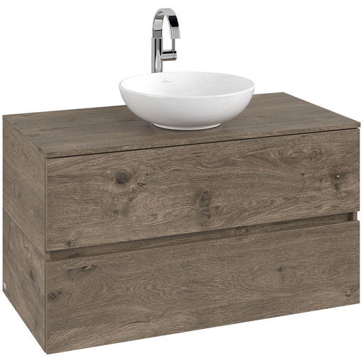 VILLEROY & BOCH - Konsolen-Unterschrank 1000mm f AWT 2 Ausz 1 Auss mLB C517H1 PJ Oak Nebraska