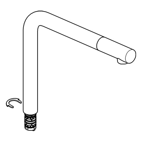 Grohe - Auslauf 13348 chrom