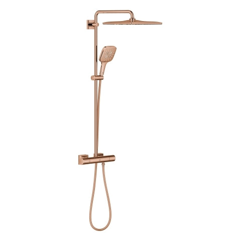 Grohe - Duschsystem Rainshower SmartActive 310 Cube 26837 mit THM warm sunset