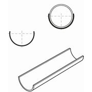 Walraven - Trag-Halbschalen 436 BISMAT,f.Kst.-Rohr 90x3000mm, verzinkt, 0635390, p. Meter