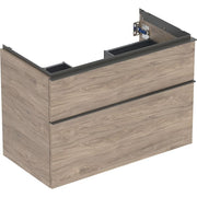 Geberit Vertriebs - iCon Unterschrank für WT, 2 Schubl. 88,8x61,5x47,6cm, Nussbaum hi./Gr. Lava
