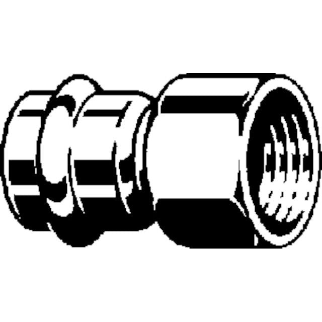 Viega - SANPRESS Inox G-Übergangsstück 0212 Gas d22 x 1/2 IG Edelstahl