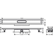 Hansgrohe - Komplettset uBox universal für flache Installat.900mm für DR FS