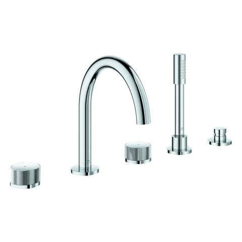 Grohe - 5-L-Wannenkombin. Atrio Private C. 25226 Knopfbetätigung chrom