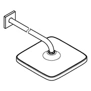 Grohe - Kopfbrausenset Tempesta Cube 250 26687 Brausearm 380mm matte black