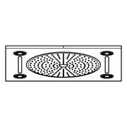 Grohe - Deckenbrause Rainshower Aqua 15 26888 3 Strahlarten 381x456mm chrom