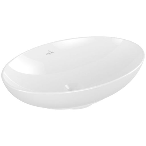 VILLEROY & BOCH - Aufsatzwaschbecken Loop&Friends 560x380mm Oval mit Überlauf Weiß Alpin