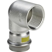 Viega - Winkel SANPRESS Inox G 0214.2 Gas 22mm x 3/4 IG Edelstahl