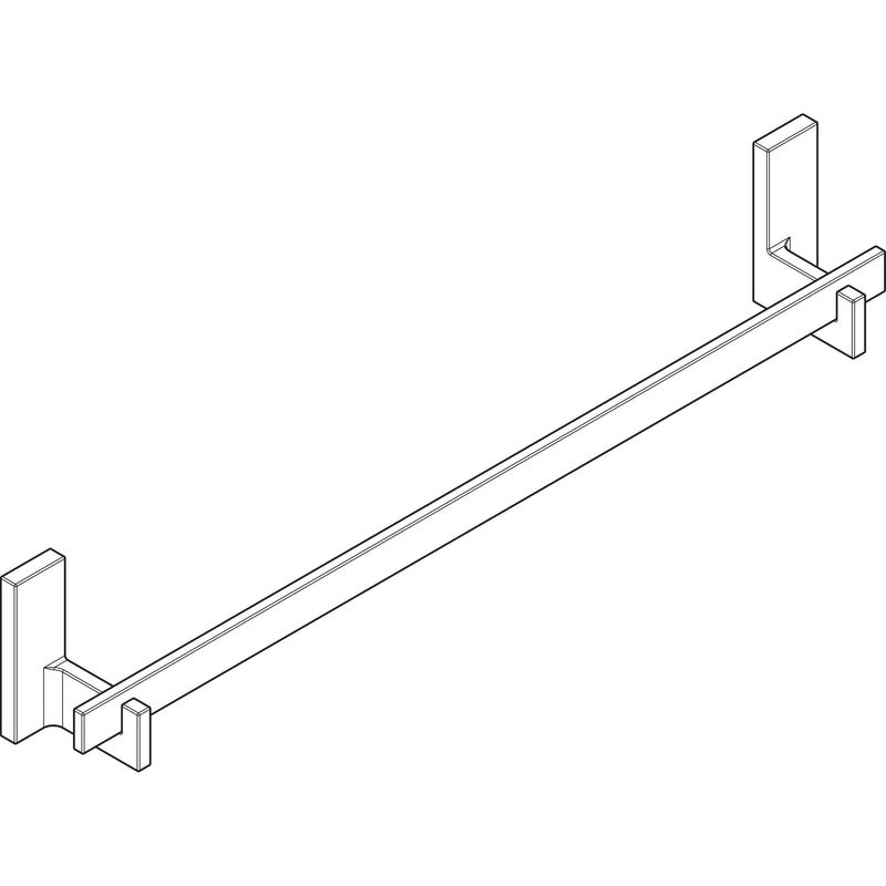 Hansgrohe - Badetuchhalter 600 mm Axox Universal Rectangular chrom