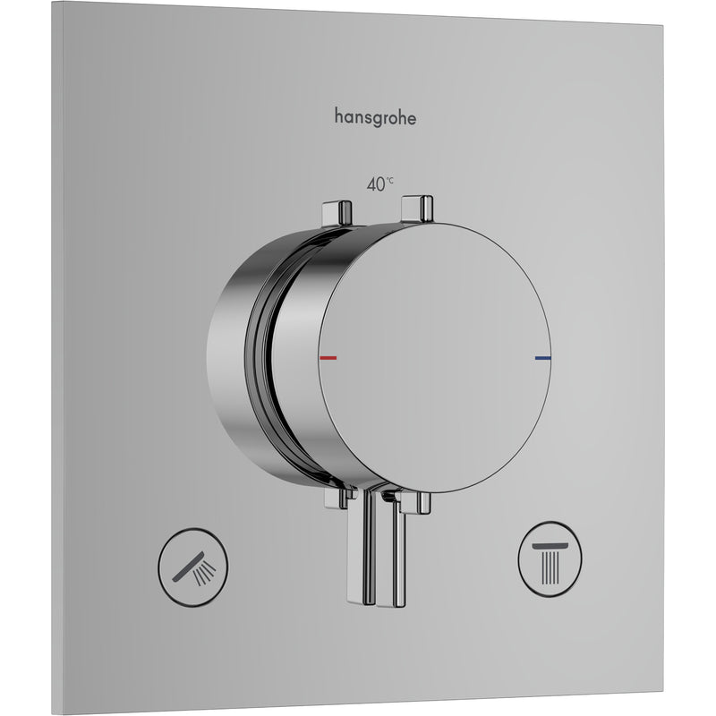 Hansgrohe - Thermostat UP Ecostat Comfort E Fertigset 2 Verbraucher chrom
